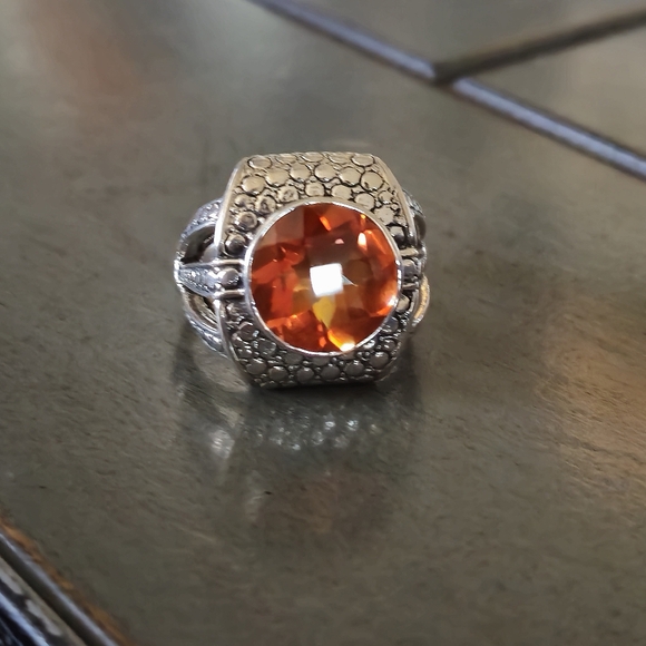 Nicky Butler 925 Sterling Silver Honey Quartz Designer Signed Ring NB Size 8 NWT - Picture 14 of 16